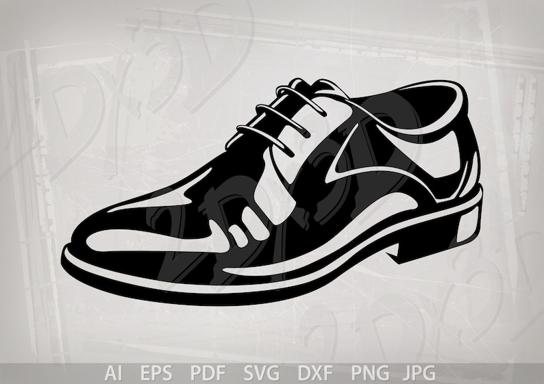 May include: A black leather oxford shoe with a lace-up closure. The shoe has a rounded toe and a thick sole.