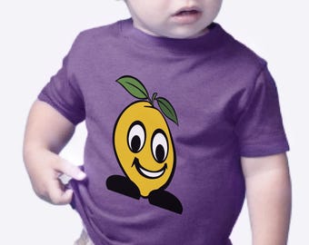 Camiseta infantil com estampa de limão, camiseta infantil com estampa de frutas cítricas, camiseta infantil com estampa de frutas, camiseta infantil com estampa de limonada, camiseta infantil amarela de verão, camiseta para bebês