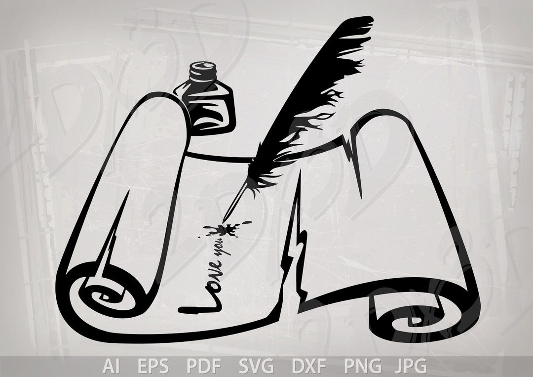 Vector PAPYRUS and Ink Svg Pdf Ai Eps Dxf Png Jpg Download - Etsy