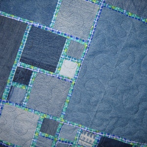 Stained Glass/Denim Quilt Pattern image 4