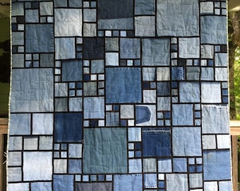 Stained Glass/Denim Quilt Pattern