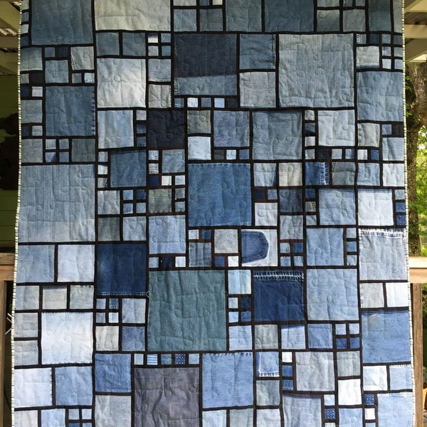 Stained Glass/Denim Quilt Pattern