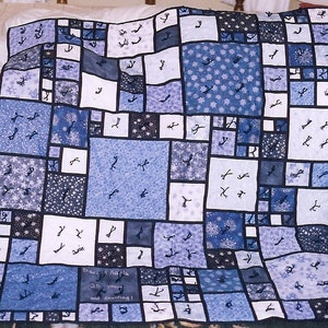 Stained Glass/Denim Quilt Pattern image 2