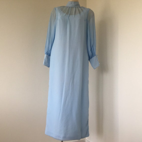 Vintage 1970s chiffon maxi dress