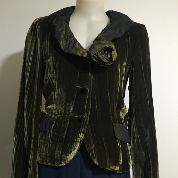 green evening jacket