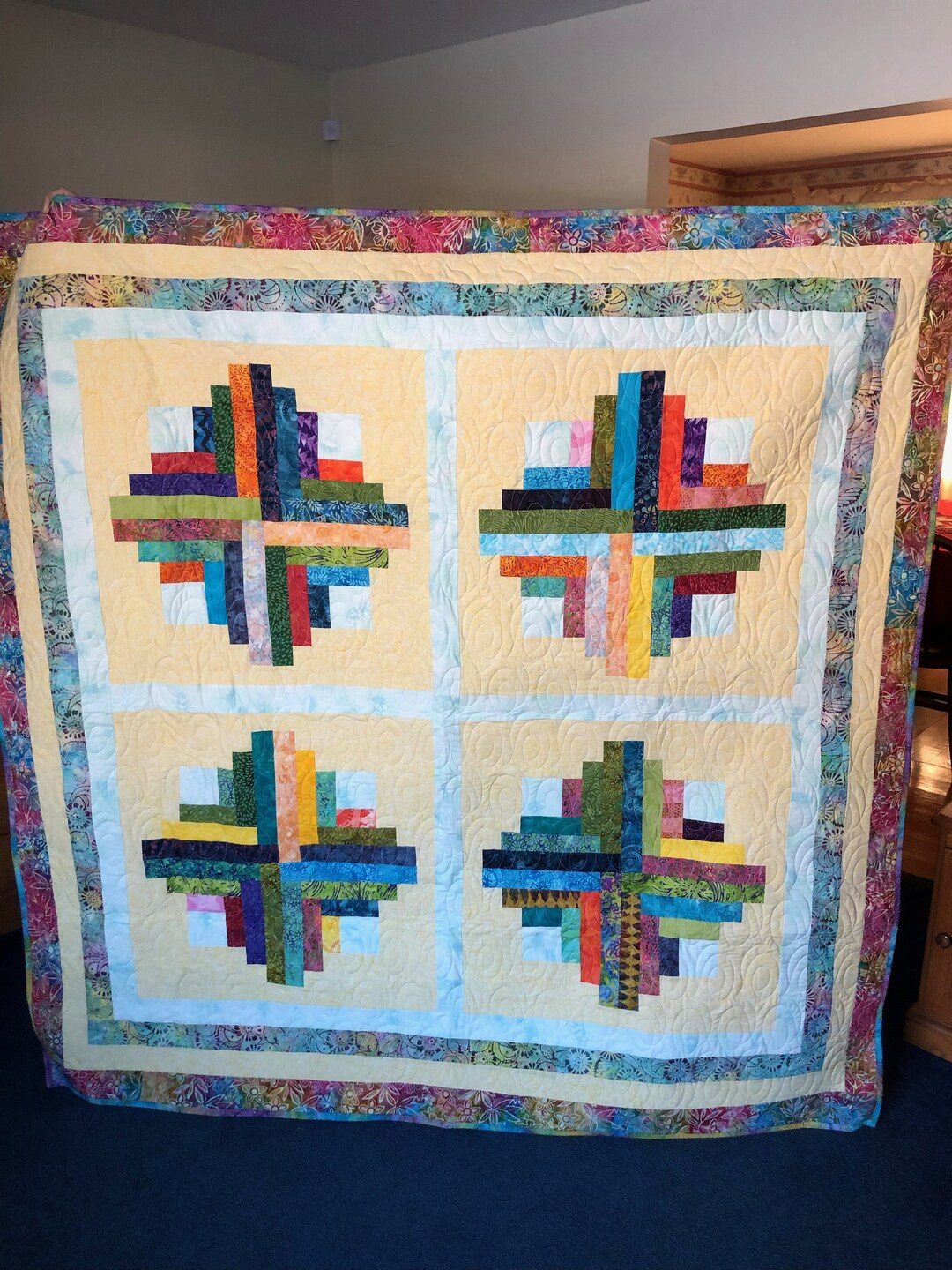 Batik Lap Quilt - Etsy