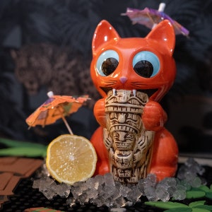 Cattibal Cat Tiki Mug by SQUID