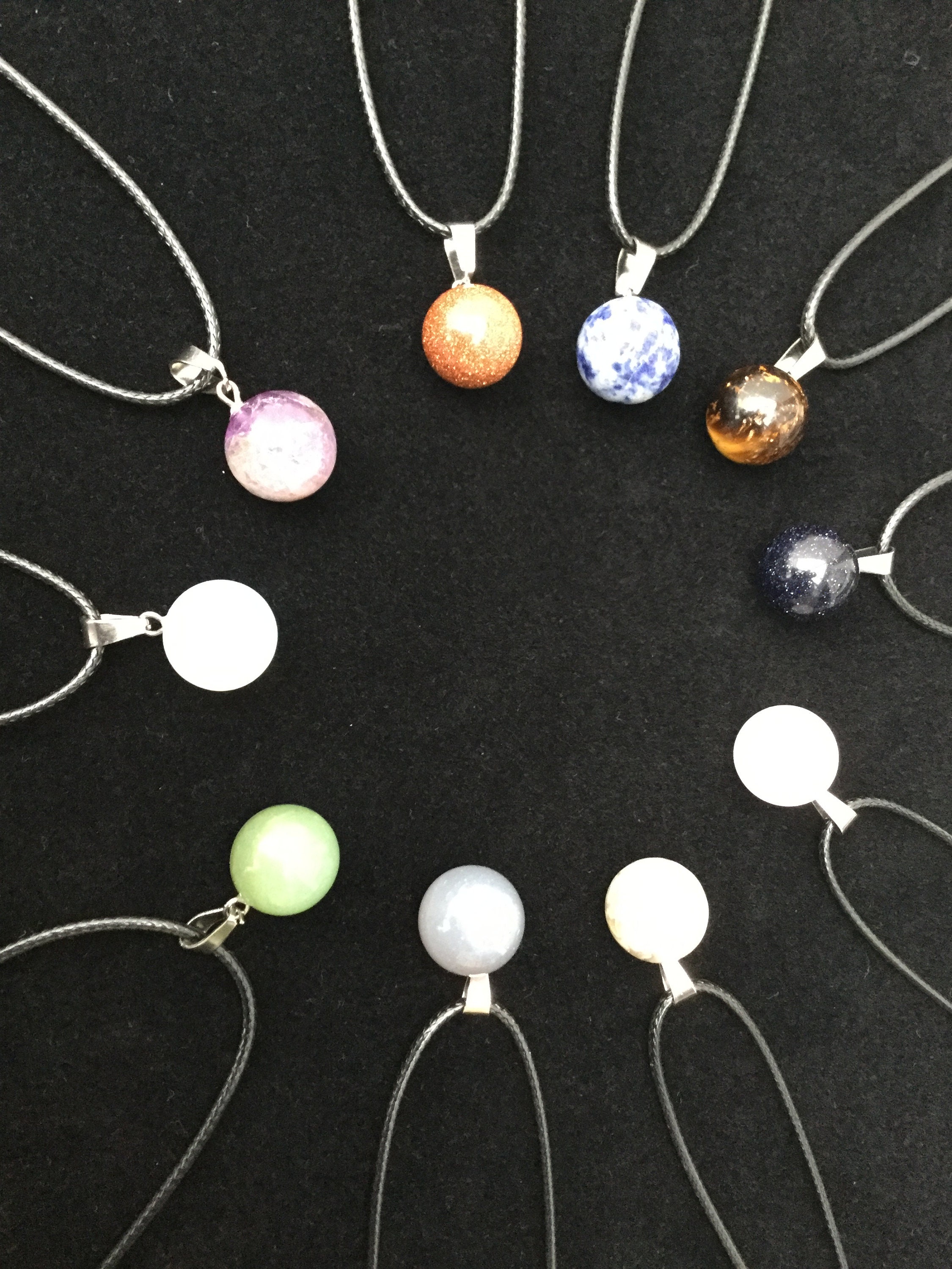 Crystal Jewellery-Crystal Ball Natural Gemstone Pendant | Etsy