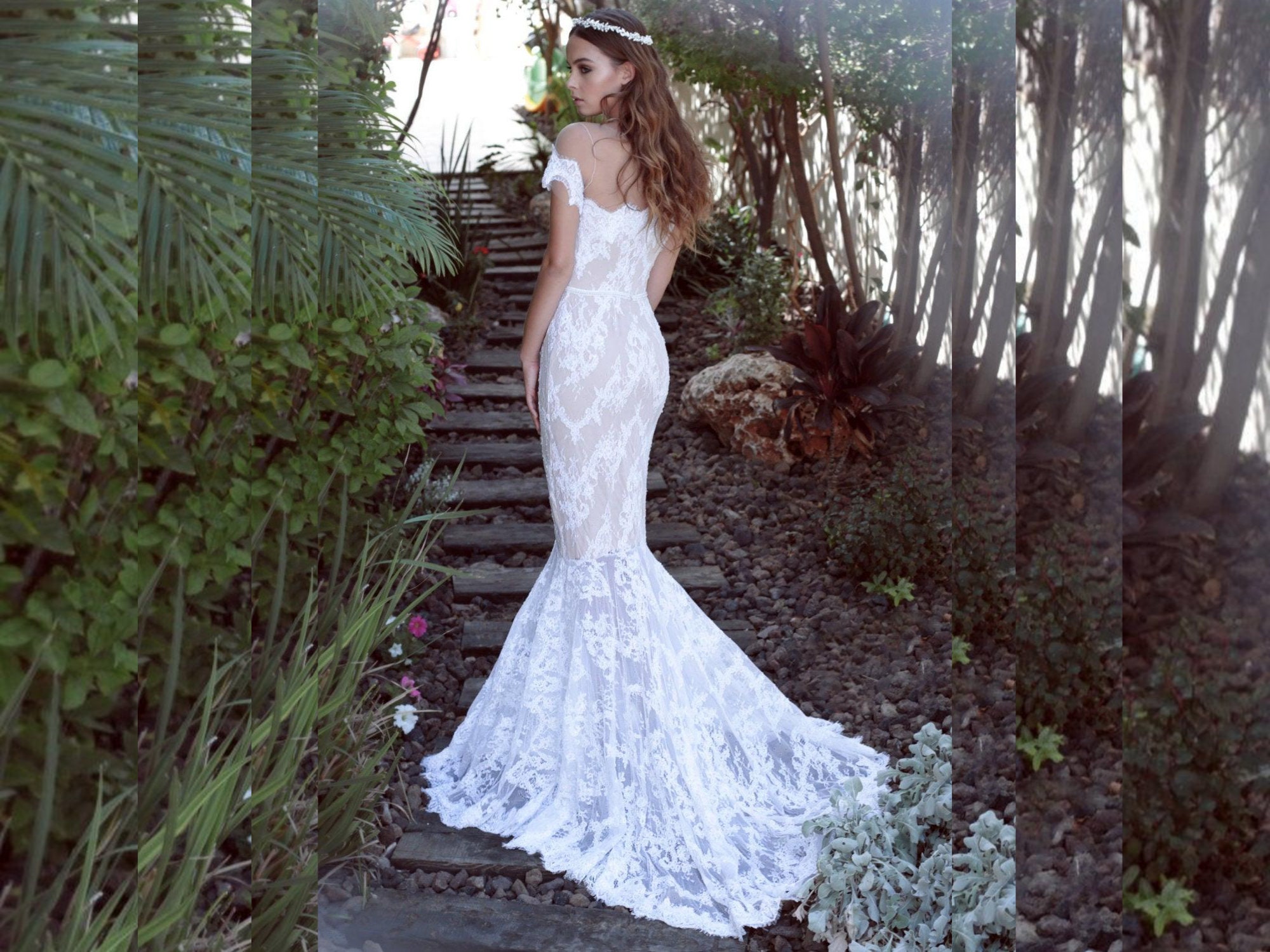 Tight white wedding clearance dress