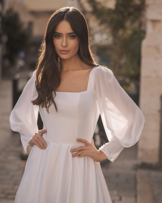 classic white dress