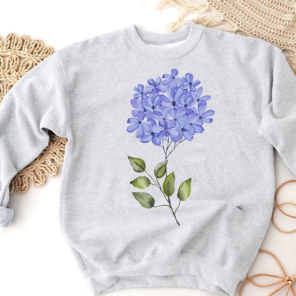 Blue Hydrangea Sweatshirt