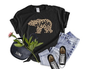 Leopard mama bear, leopard shirt, bear shirt, mamas gift, mothers day gift, leopard mama shirt, mama bear gift, mom gift, mama tee, momma t