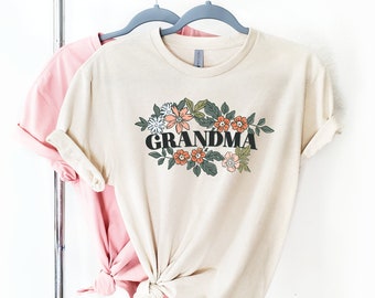 Grandma shirt, great grandma shirt, grandma gift, floral grandma shirt, girt for grandma, grandma, grandma to be, grandparent shirt, shirt