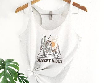 Desert vibes tank top, outdoor shirt, hiking shirt, desert tank, take a hike tee shirt, hike shirt, cactus tank, mountain tank top, camping