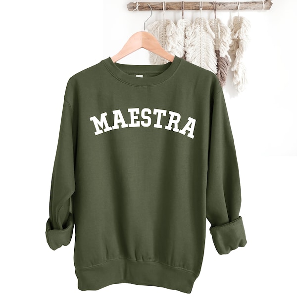 Maestra sweater, teachers gift, spanish shirt, teacher sweatshirt, teacher appreciation sweater, teacher gift, gifts for teachers, unisex