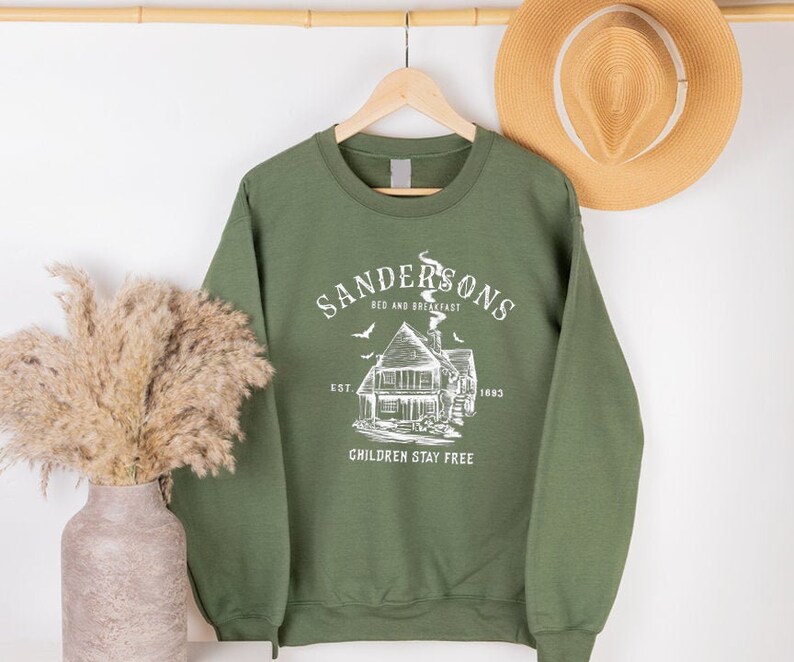 Halloween Sweatshirt, Fall Sweatshirt For Women, Sanderson Sweatshirt, Crewneck Sweater, Comfortable Oversized Top, Halloweentown Sweater 