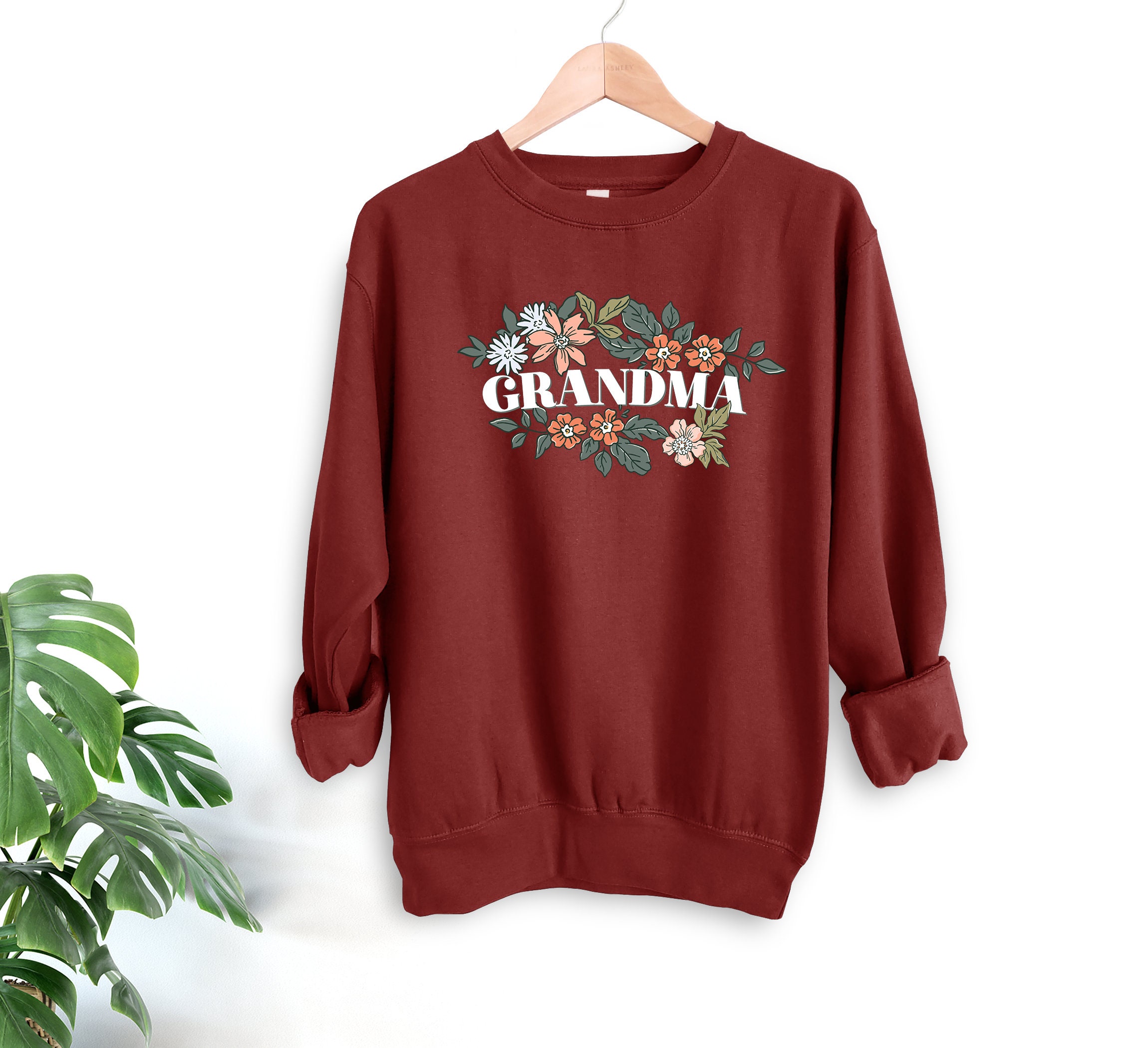 Grandma Sweatshirt Grandma Sweater Floral Grandma Shirt