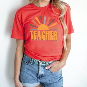 Retro Teacher shirt, teacher's gifts, teacher appreciation , teacher shirts gift, school shirt, gift for teacher, preschool teacher tee, top