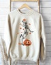 Fall Sweatshirt, Halloween Sweatshirt, Skeleton Sweatshirt, Fall Sweatshirt For Women, Pumpkin Tshirt, Plus Size Clothing, Comfortable Top 