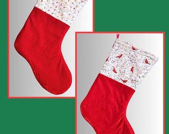 Small Velvet Christmas Stocking