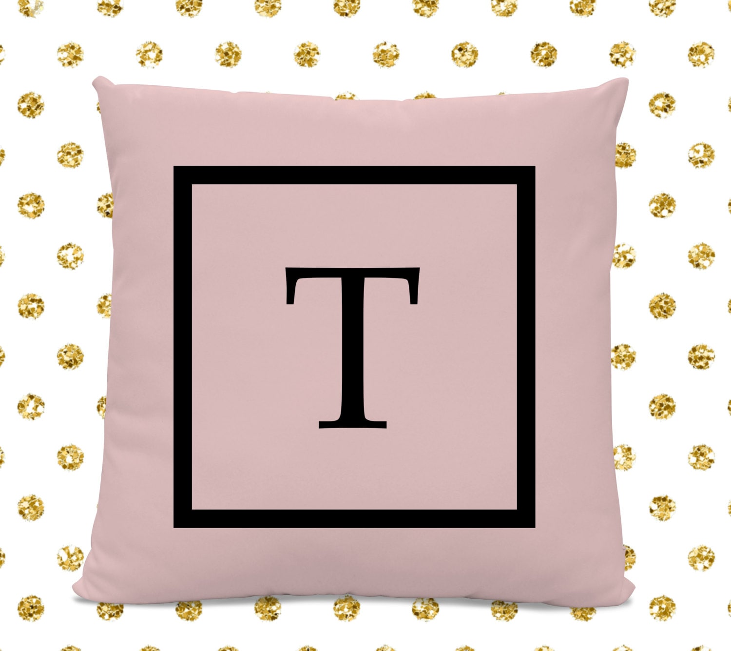 Initial Pillow Letter Pillow Pillow with Letter T Etsy