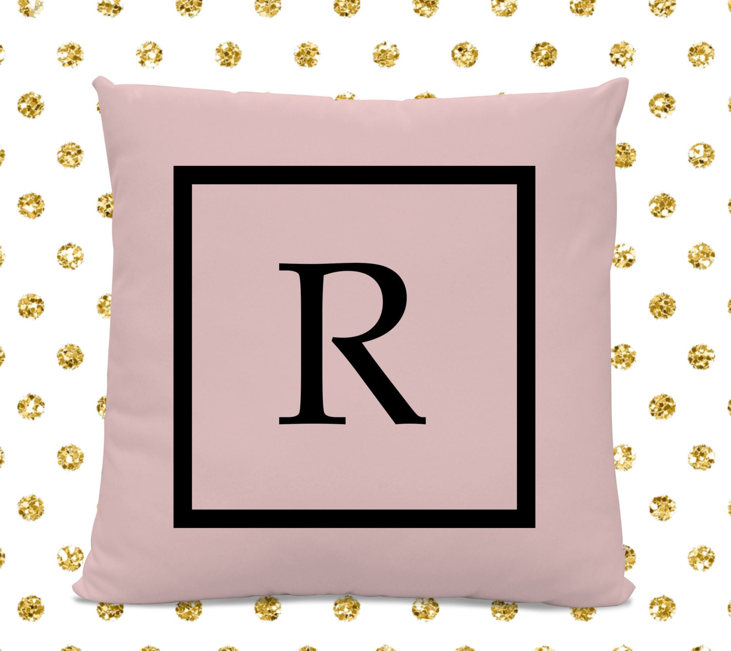 Initial Pillow - Letter Pillow - Pillow With Letter R - Monogrammed ...