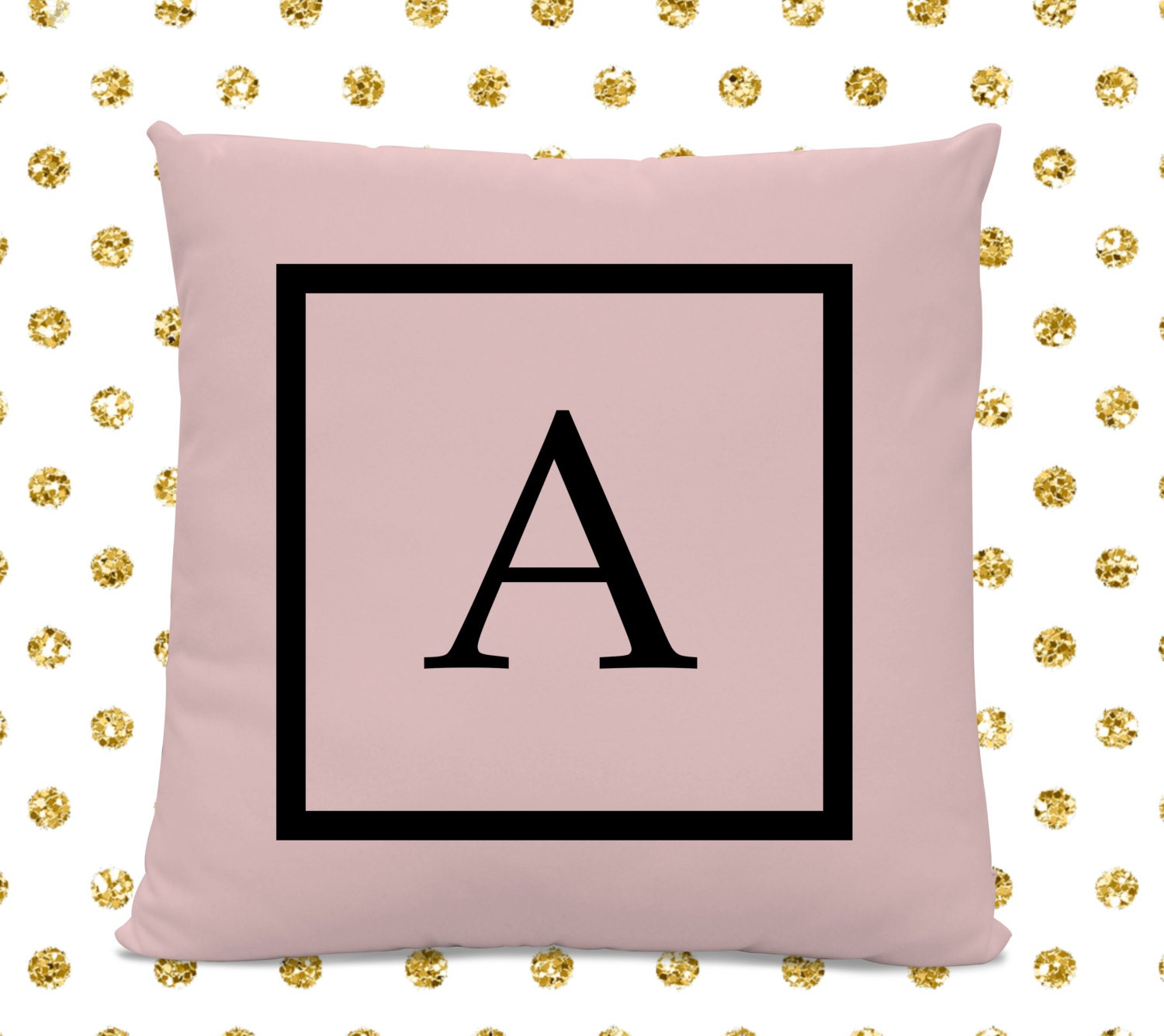 Initial Pillow Letter Pillow Pillow With Letter A Monogrammed Pillow