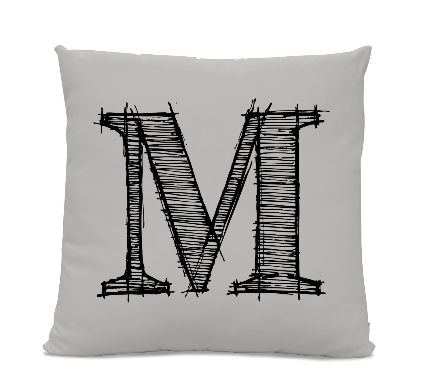 Initial Pillow Letter Pillow Pillow With Letter M Monogrammed Pillow Custom Throw Pillow Etsy