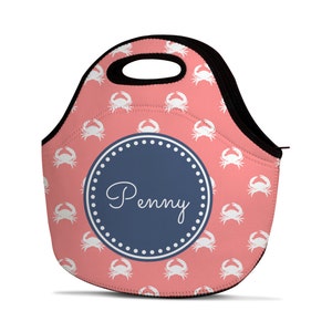 Personalized Lunch Bag - Monogram Lunch Bag - Custom Lunch Bag - Name Lunch Bag - Insulated Lunch Bag - Neoprene Lunch Bag