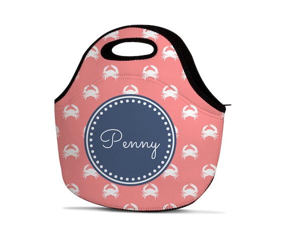Personalized Lunch Bag - Monogram Lunch Bag - Custom Lunch Bag - Name Lunch Bag - Insulated Lunch Bag - Neoprene Lunch Bag