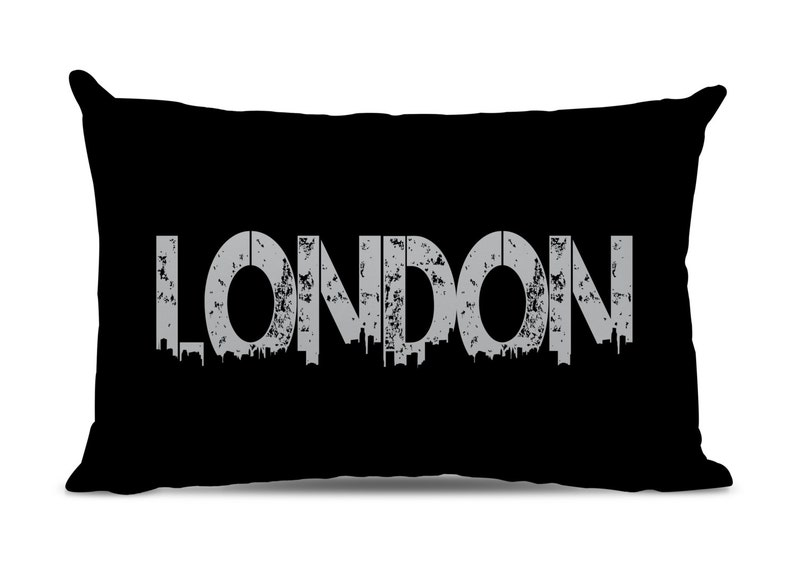 London Pillow London Skyline Pillow City Pillow Urban Etsy