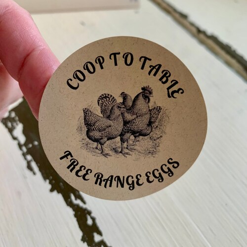 Custom Egg Carton Labels Vintage Chicken Drawing Fresh Etsy Australia