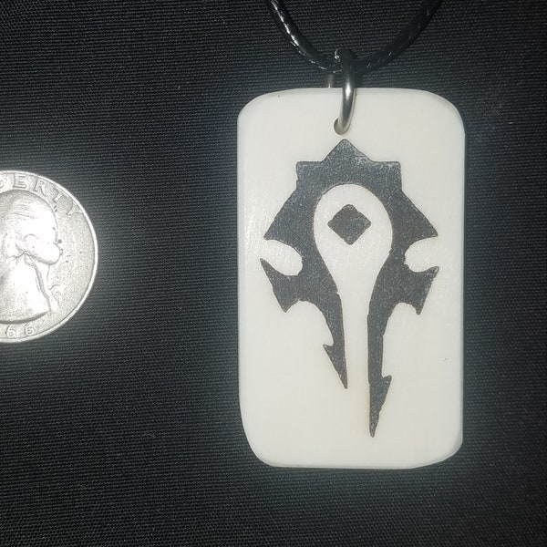 WoW(For The Horde)! Bone Pendant/Necklace