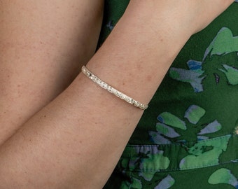 Swirl Pattern Jingle style Handmade .925 Sterling Silver - SOLD INDIVIDUALLY