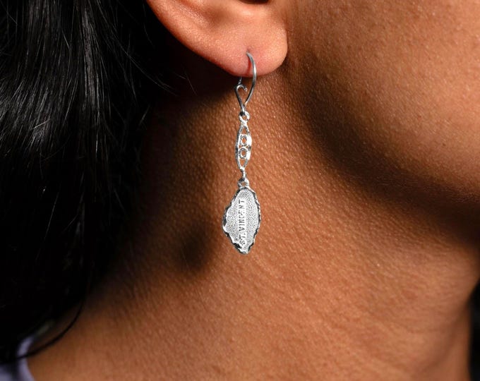 St. Vincent Map Earrings in .925 Sterling Silver