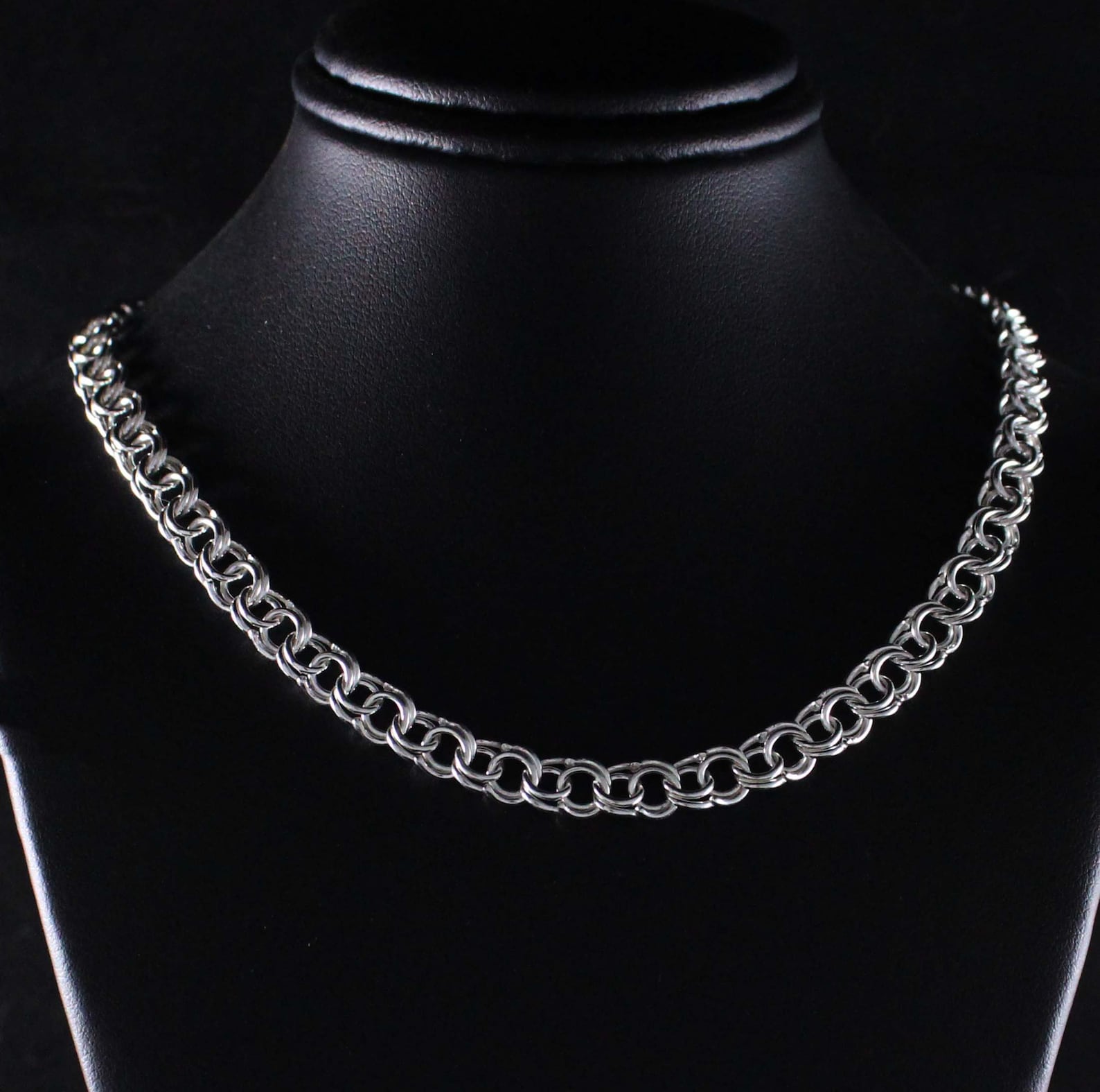 Handmade Spanish Link Chain in 935 Argentium Silver Etsy