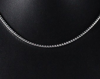 Box Link Sterling Silver Chain