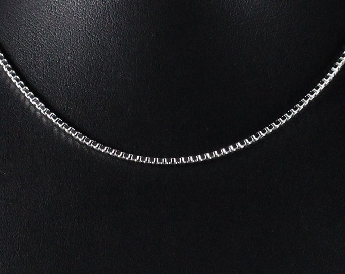 Box Link Sterling Silver Chain