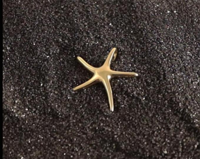 Starfish Pendant in 14 KT Yellow Gold