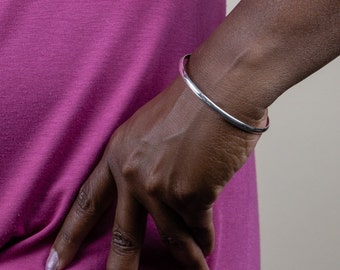 4mm Domed West Indian Plain Jingle Handmade in Sterling Silver