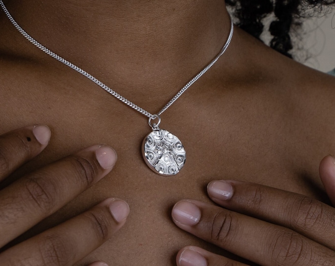 Sterling Silver Trinidad Steel Pan Pendant - Caribbean Necklace