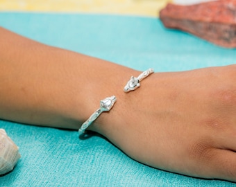 125 gauge Panther West Indian Bangle Handmade in .925 Sterling Silver