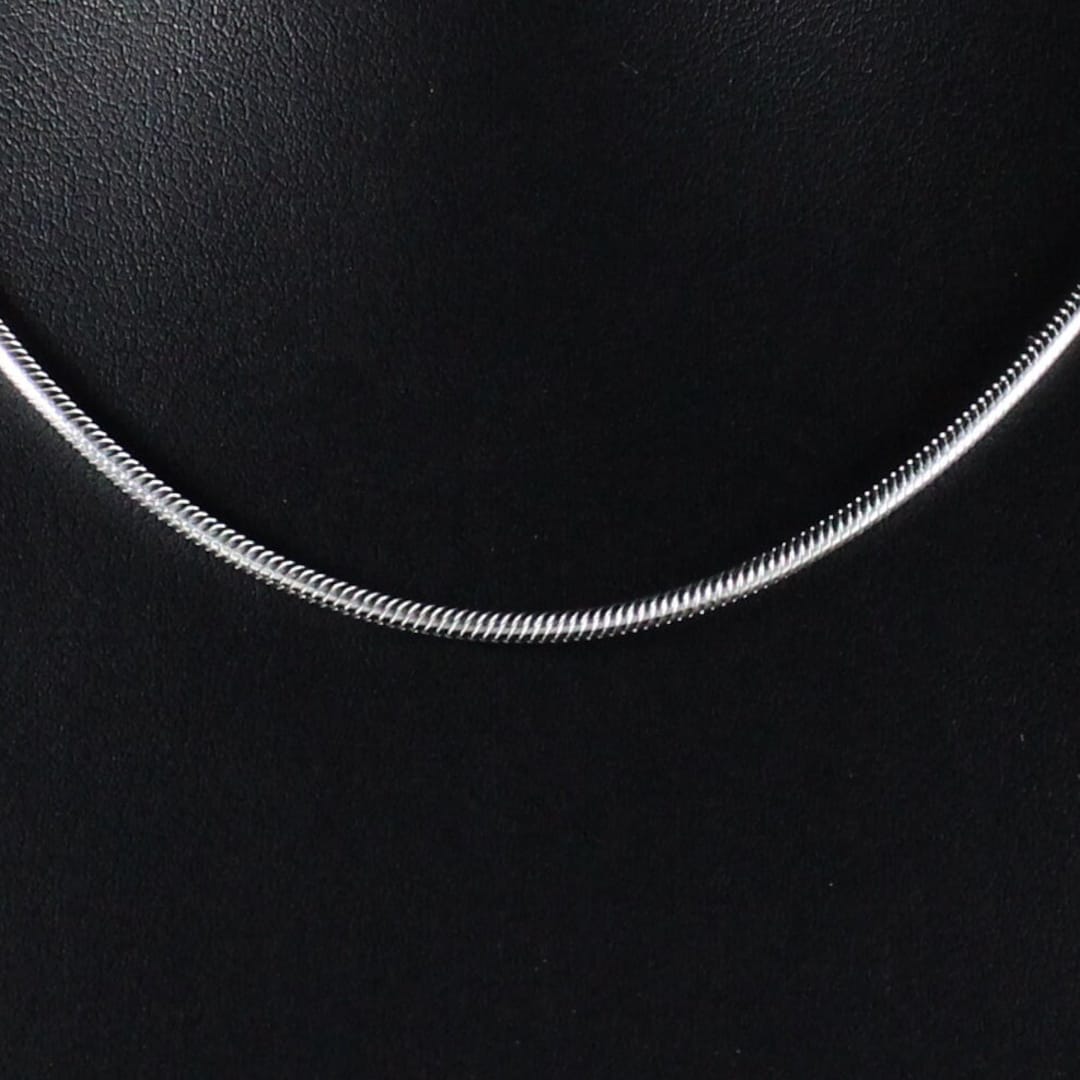 ジョンローレンスサリバン Silver snake chain necklace Silver snake chain necklace