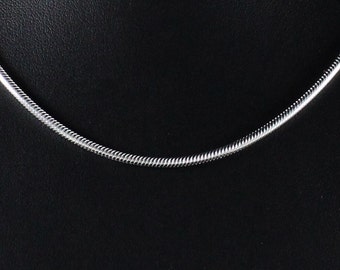 Snake Link Sterling Silver Chain