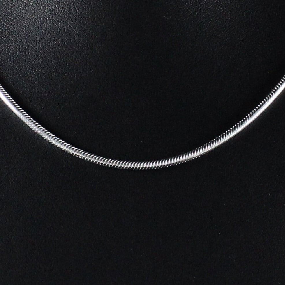 Snake Link Sterling Silver Chain - Etsy