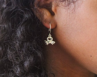 Small Caribbean Crab Earrings in .925 Sterling Silver