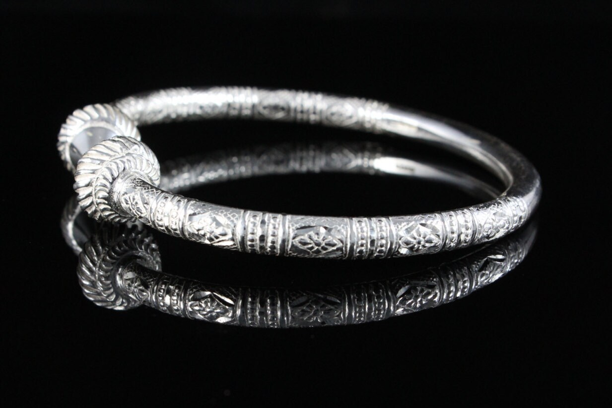 Thick sterling silver bangles Clearance