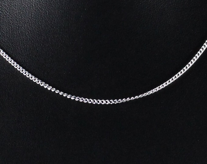 Curb Link Sterling Silver Chain