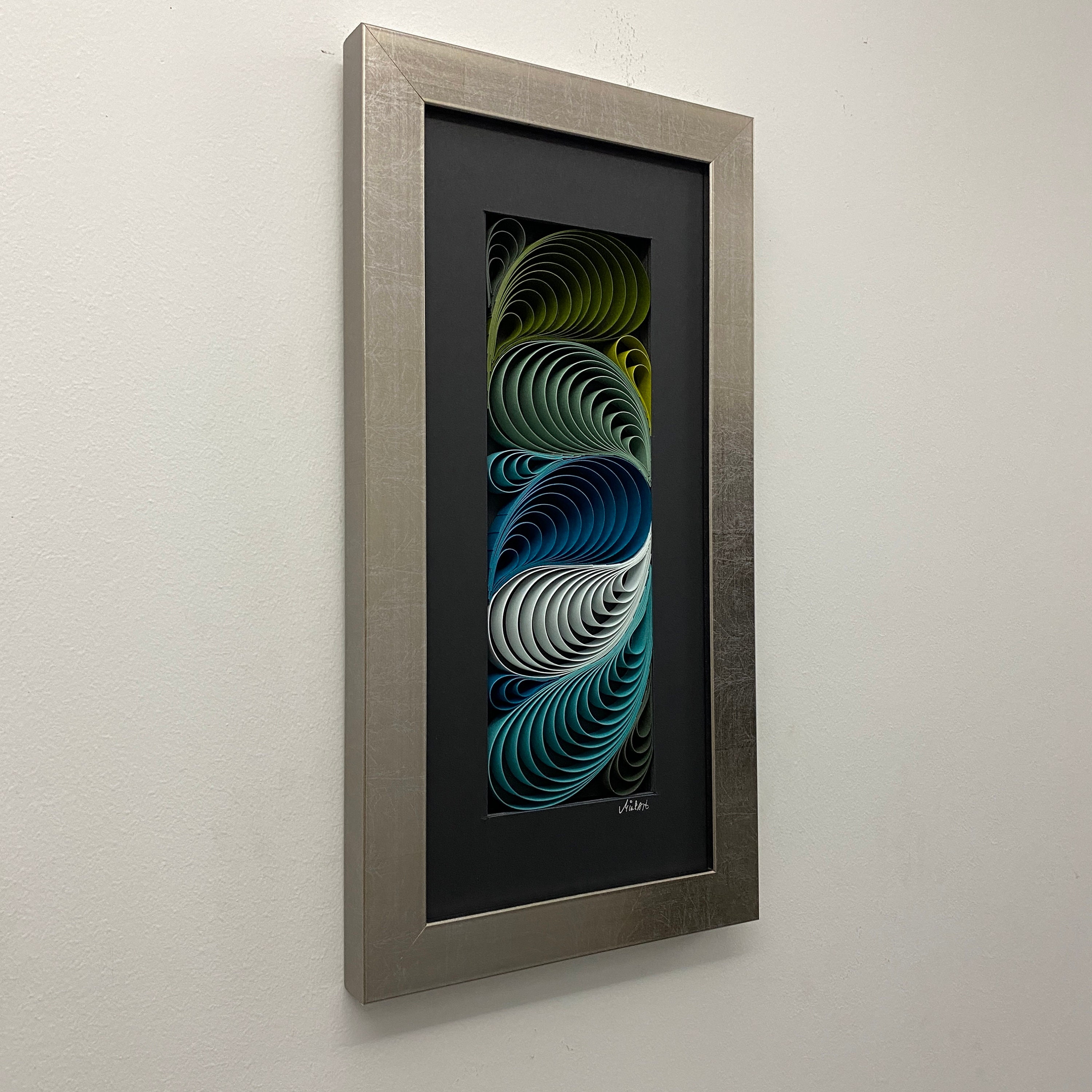 3D Paper Art Wall Sculpture: Abstract Origami, Framed Nature Decor - Etsy