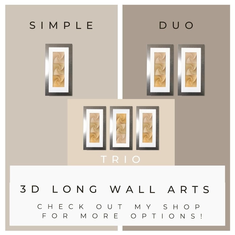 3D paper art frames featuring layered paper sculptures, perfect for wall art. Ideal as paper gifts for a first anniversary or a housewarming present, adding a unique touch to a new home.